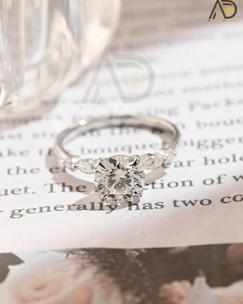 Sparkling Moissanite Anniversary Ring