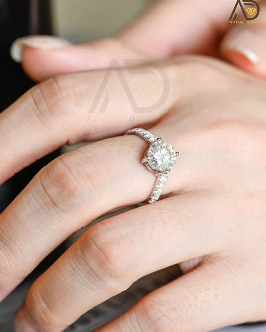 Moissanite ring