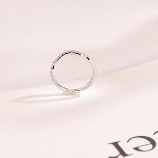 Art deco wedding band