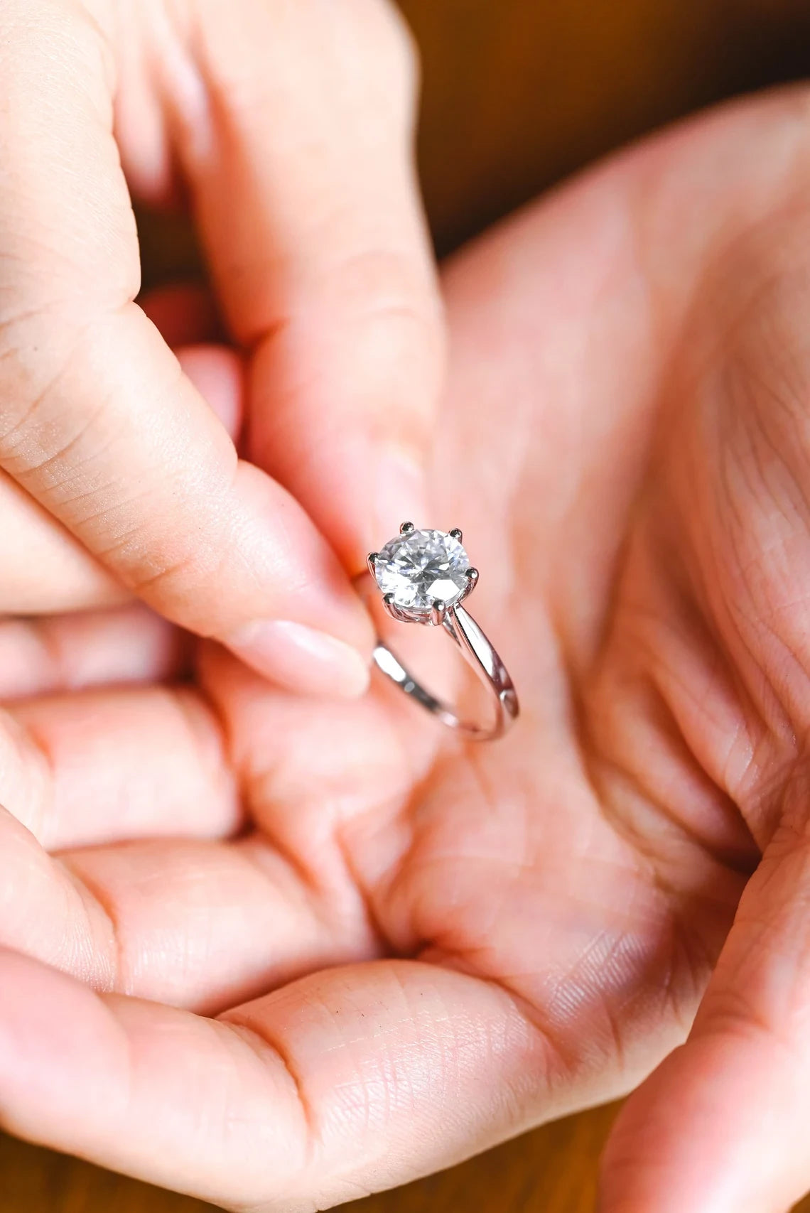 Celebrate Her | Gold Moissanite Fire | Handmade for Love