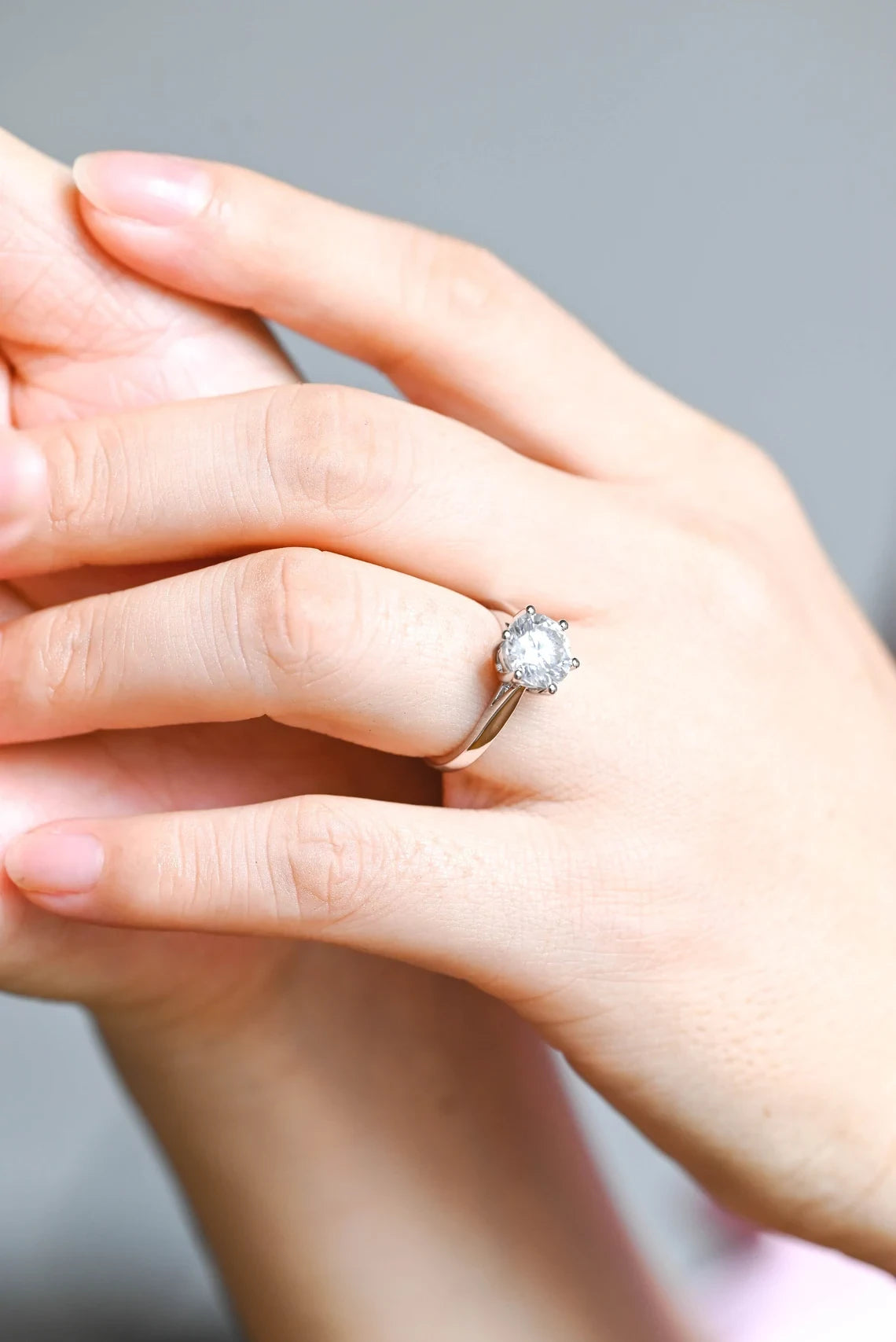 Best Gift for Her | Round Cut Sparkle | Gold Love Ring