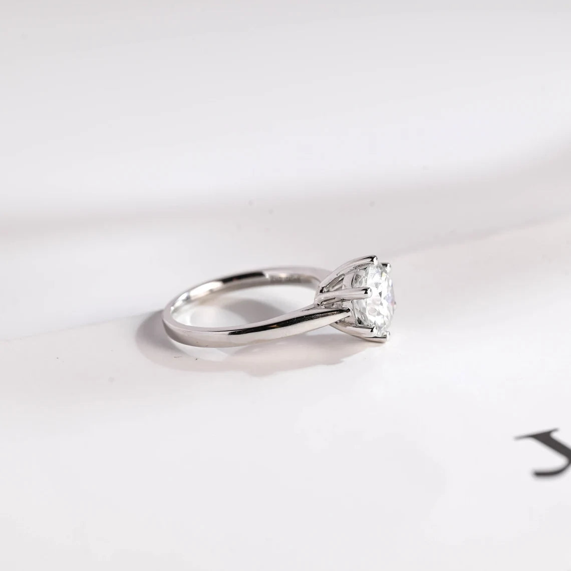 Forever Sparkle | Gold Moissanite Ring | Best Gift for Her