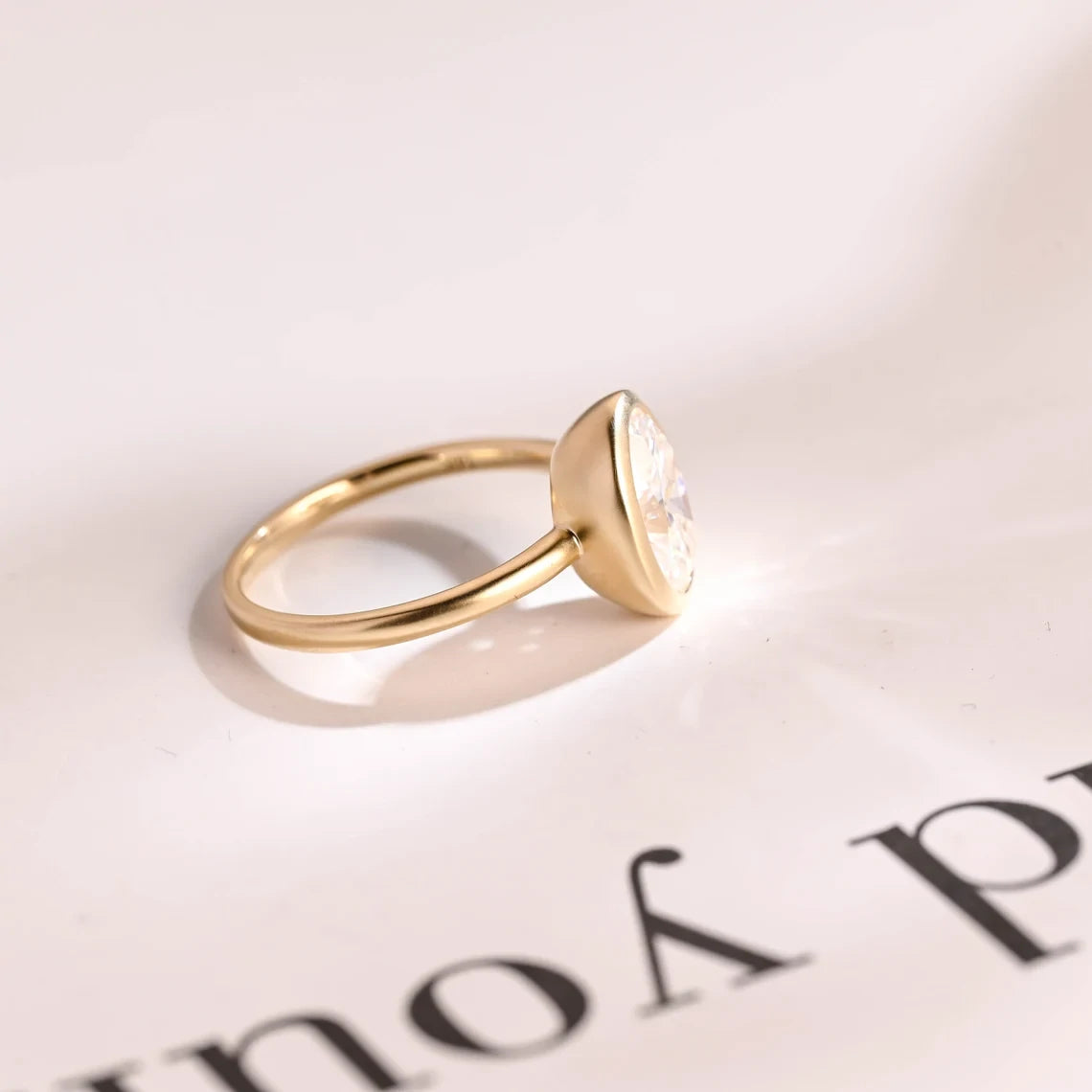 oval cut solitaire