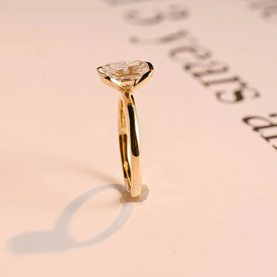 Solid Gold Shine | Moissanite Fire | Sleek Ring Design