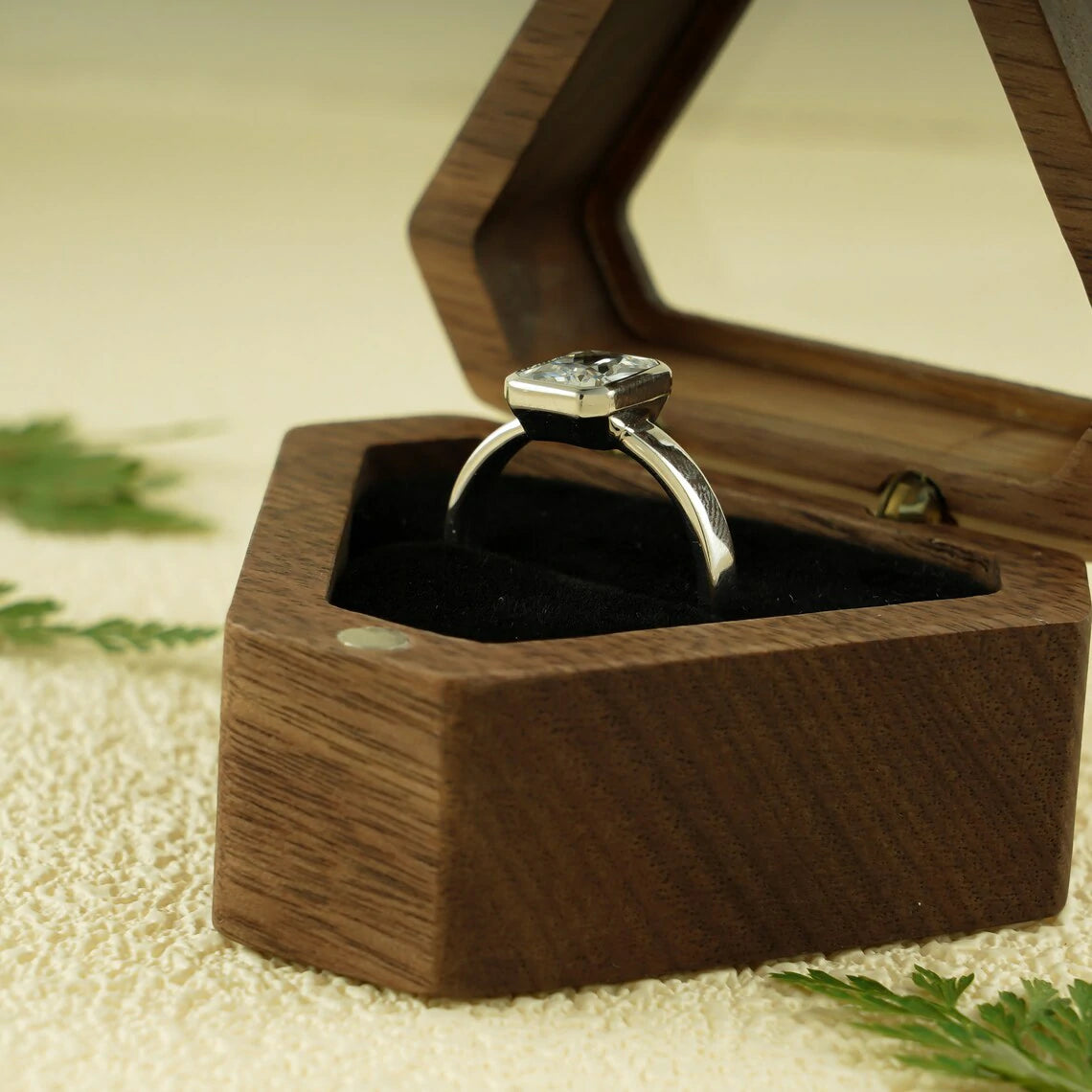 lab diamond alternative | conflict free engagement ring | white gold bridal ring
