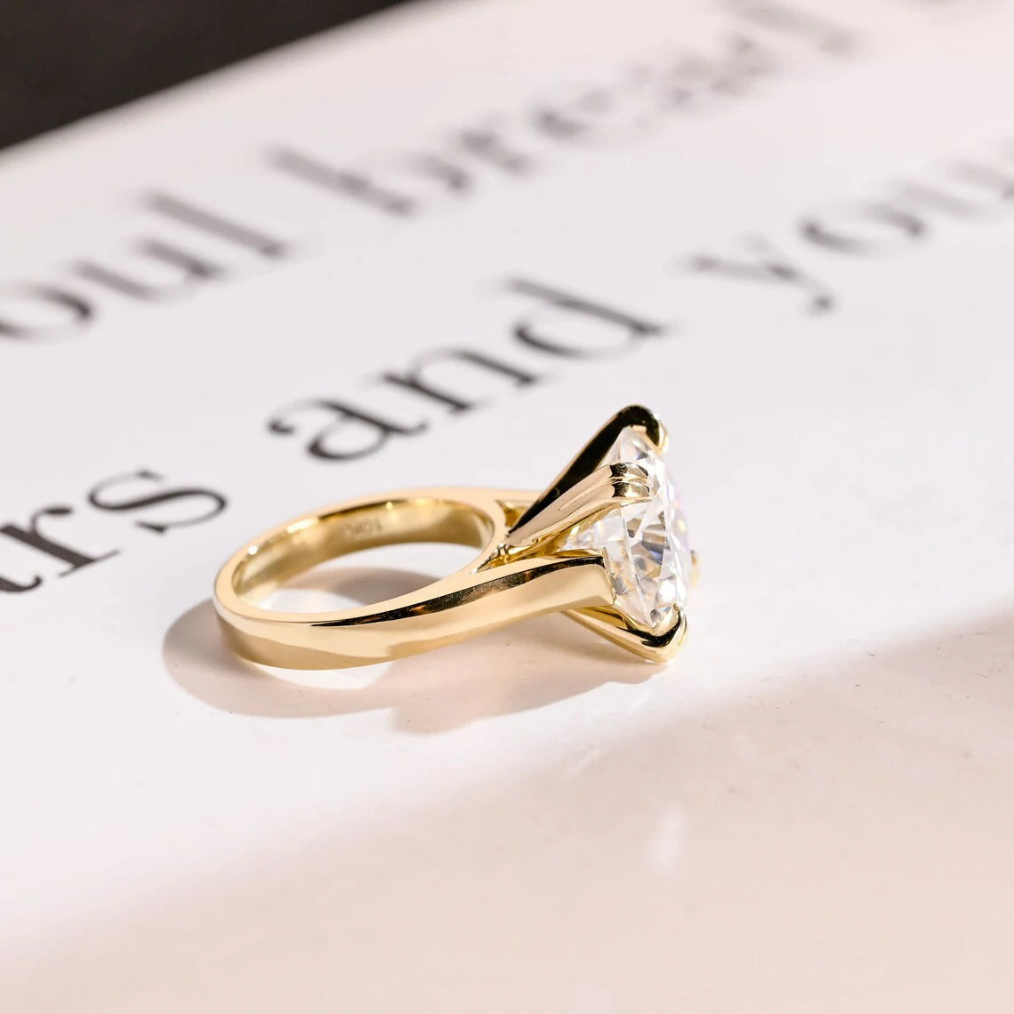 For a Love that Lasts | Low Setting Ring | Moissanite Gift for Her