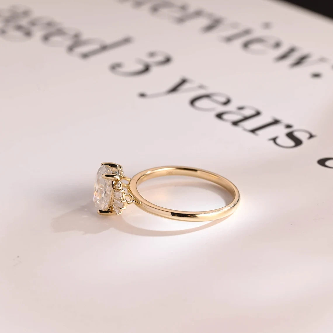 unique moissanite ring