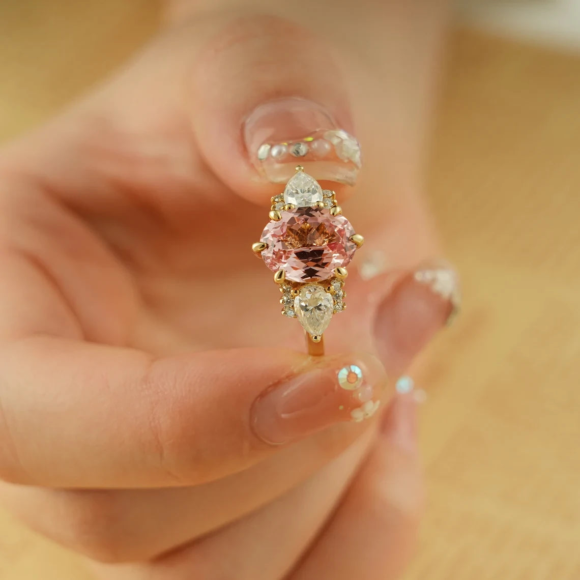 natural pink morganite