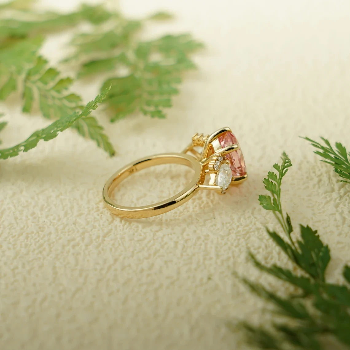 pastel bridal ring