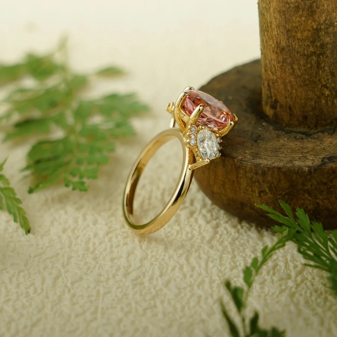 vintage morganite ring