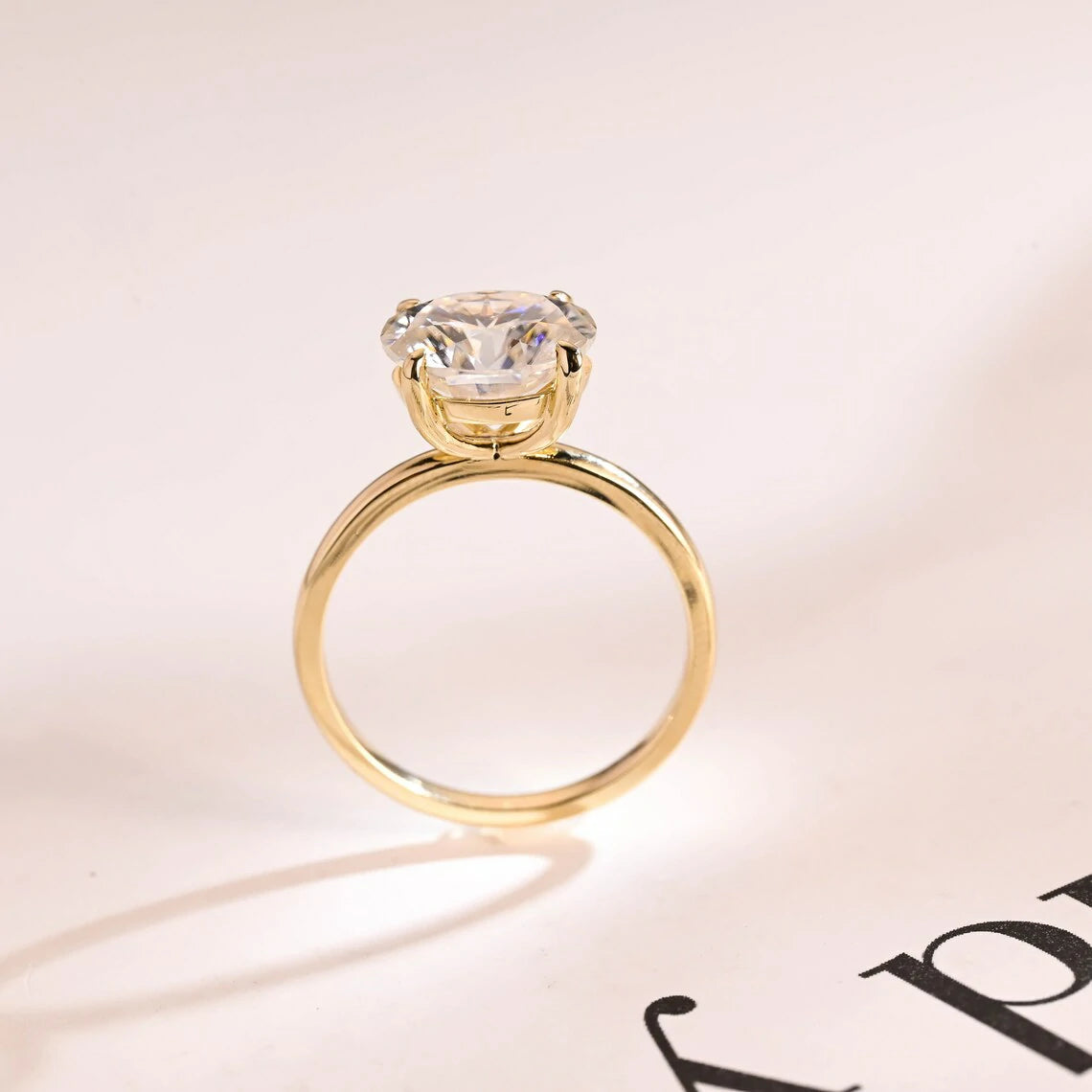 chic oval solitaire