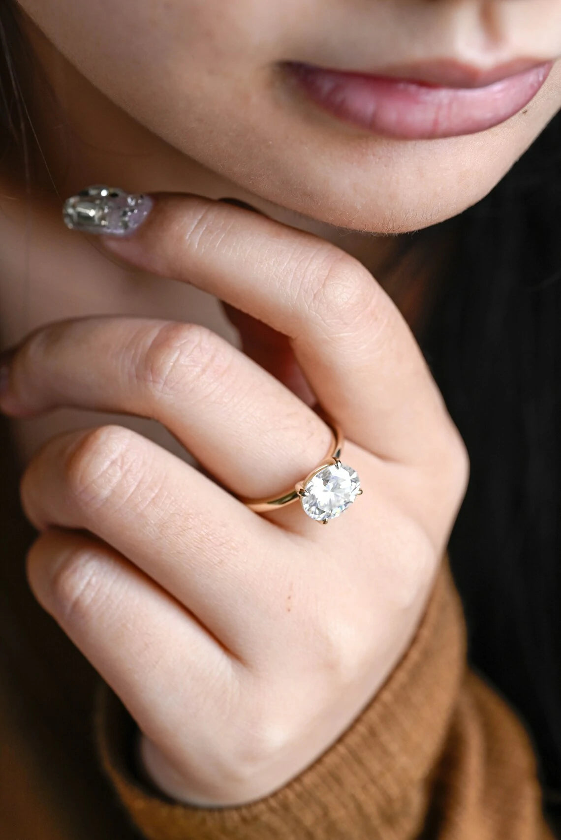 east west setting ring