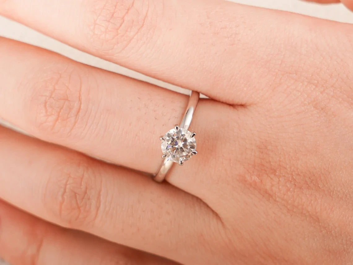 Forever Golden | Moissanite Promise | Vintage Gold Ring