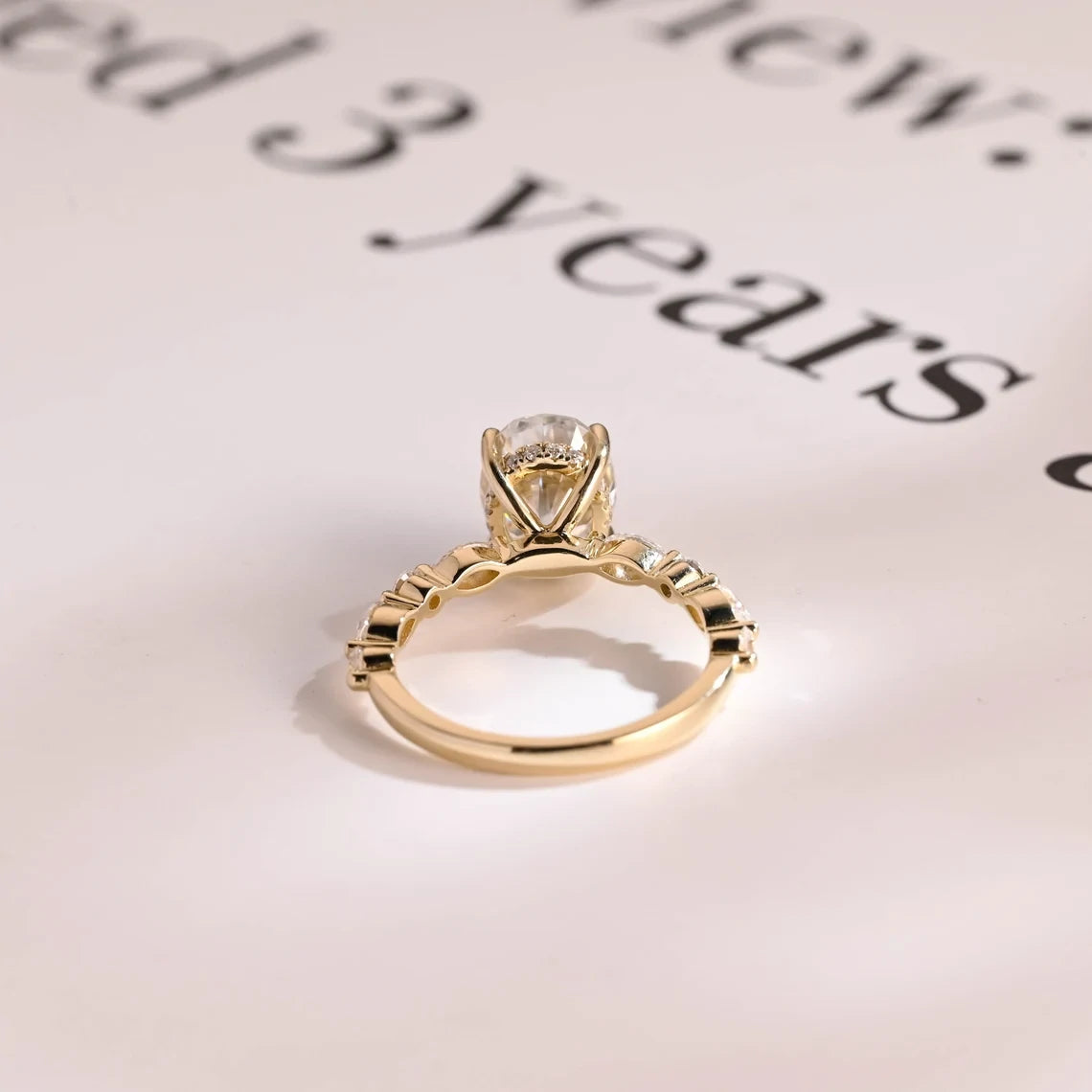 moissanite bridal ring