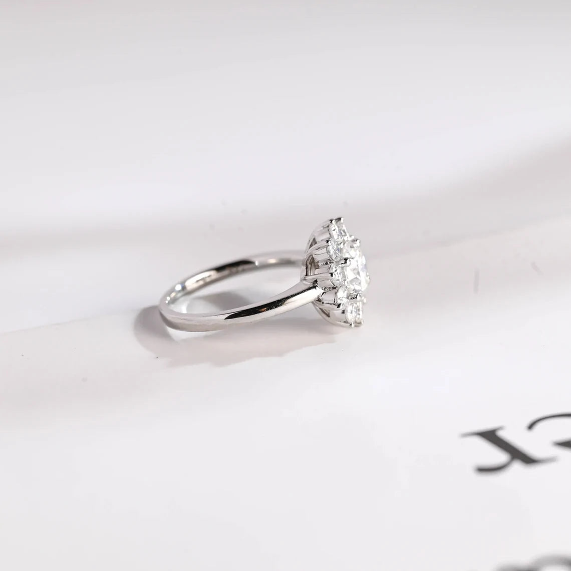 Bloom with Her Love | Sunflower Moissanite | Solid Gold Beauty