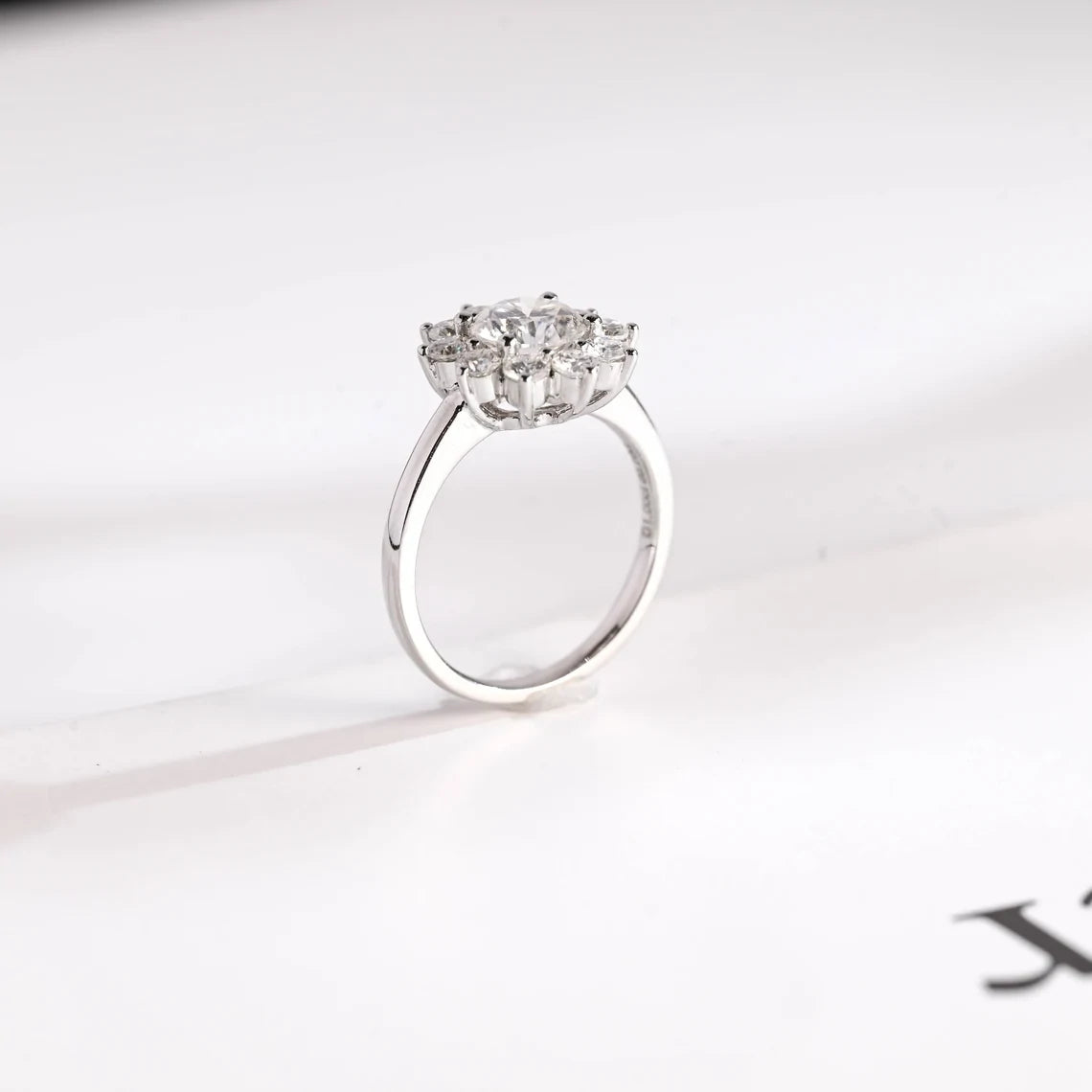 Sun-Kissed Shine | Solid Gold Petals | Moissanite Radiance