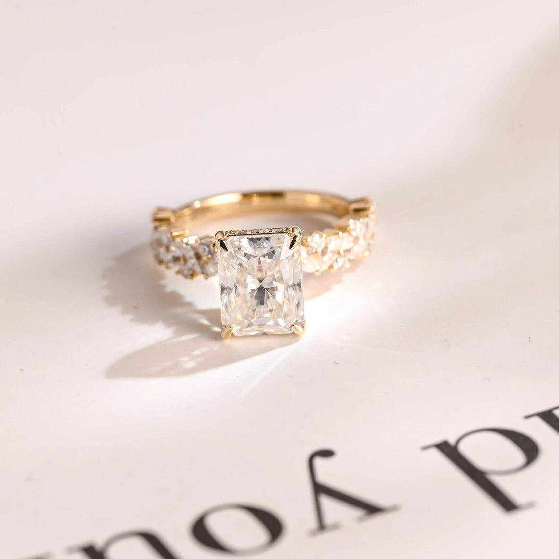 Celebrate Her Shine | Moissanite Radiance | Gold Proposal Ring
