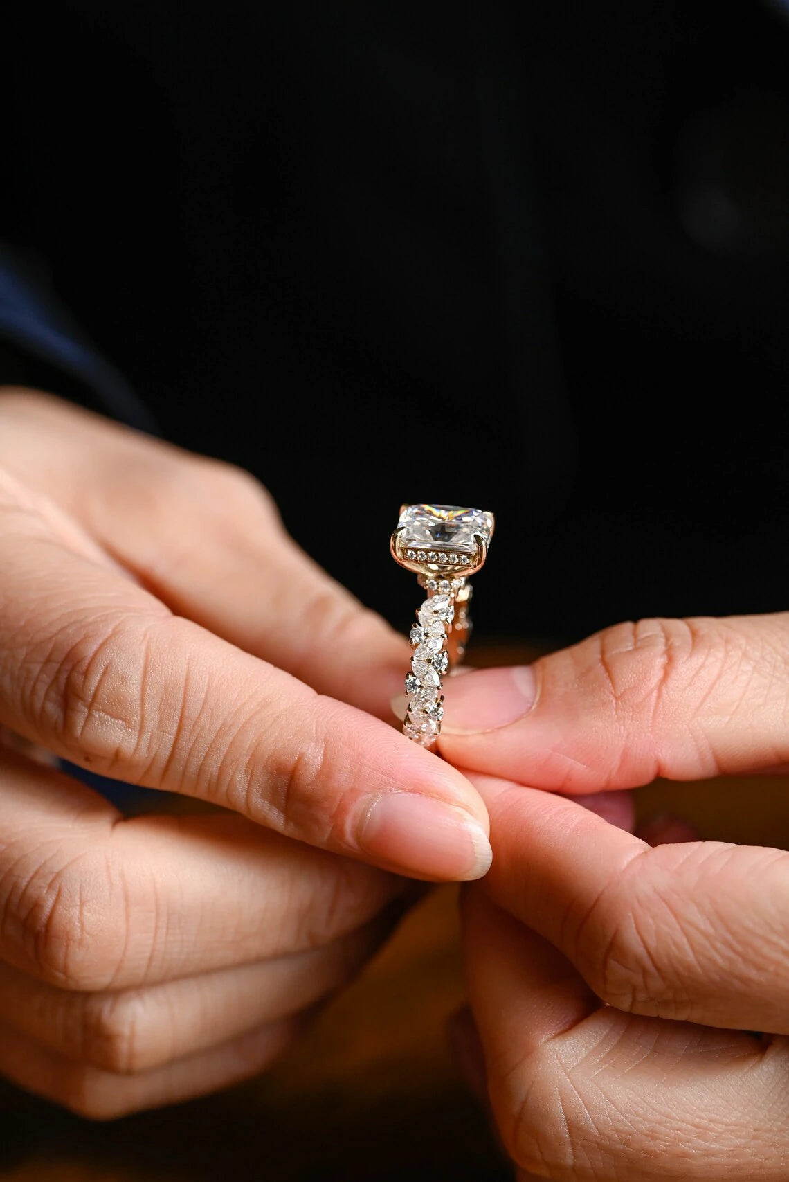 Crafted to Last | 18K Gold Elegance | Moissanite Wonder
