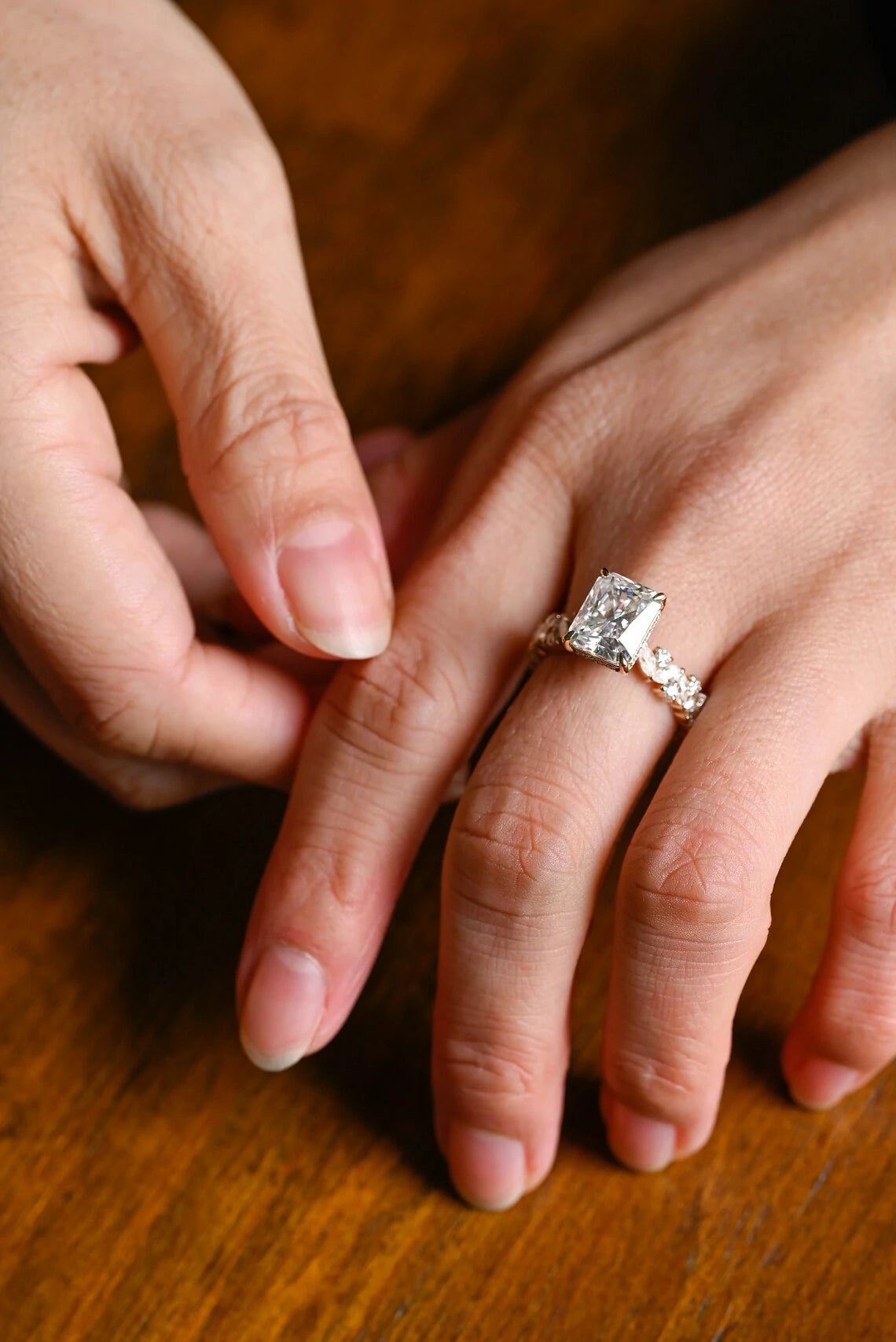 Romantic Glow | Radiant Moissanite | Gift for Your Queen