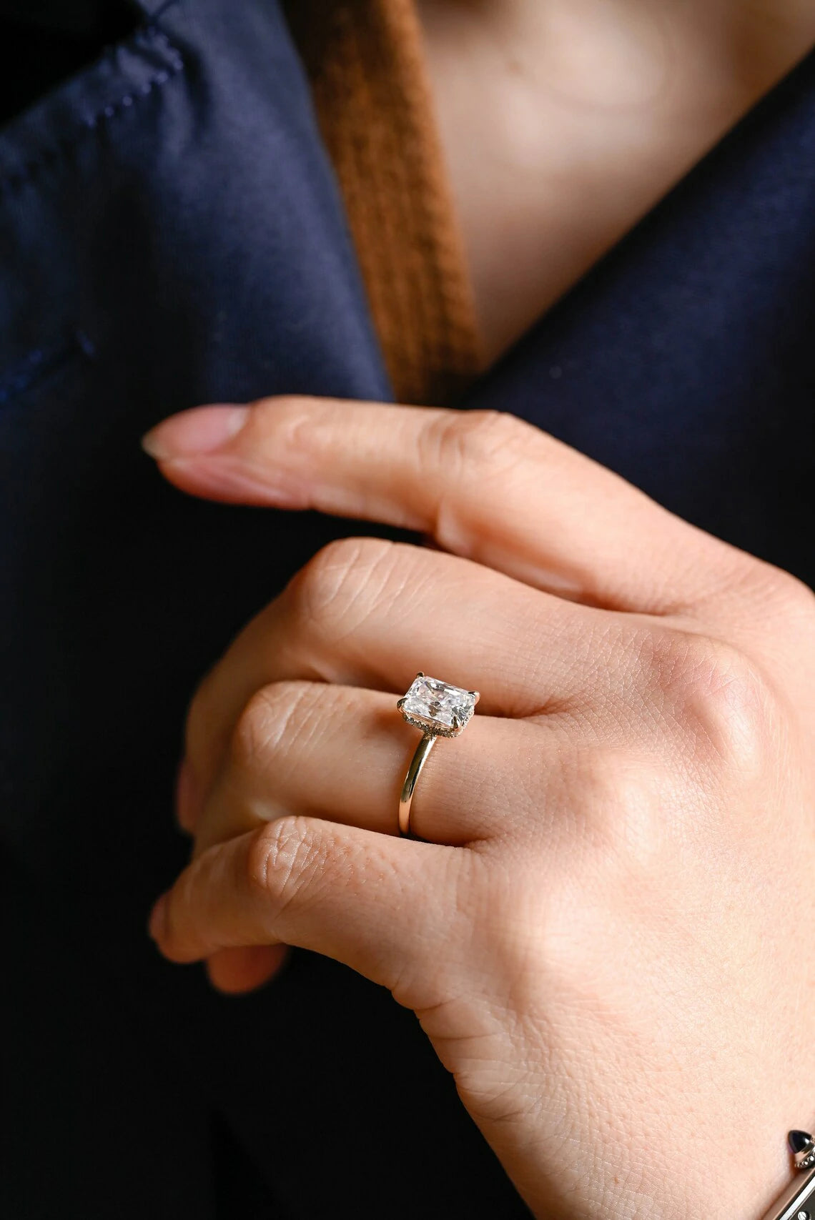 Forever Gift | Solid Gold Spark | Moissanite Heart