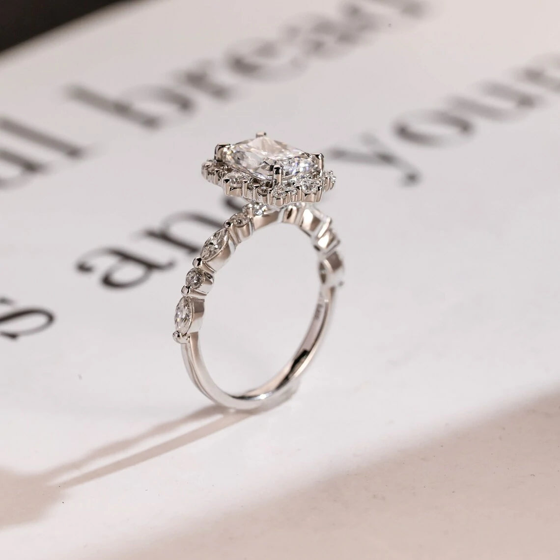 Radiant Glow | Anniversary Sparkle | Moissanite Love Band