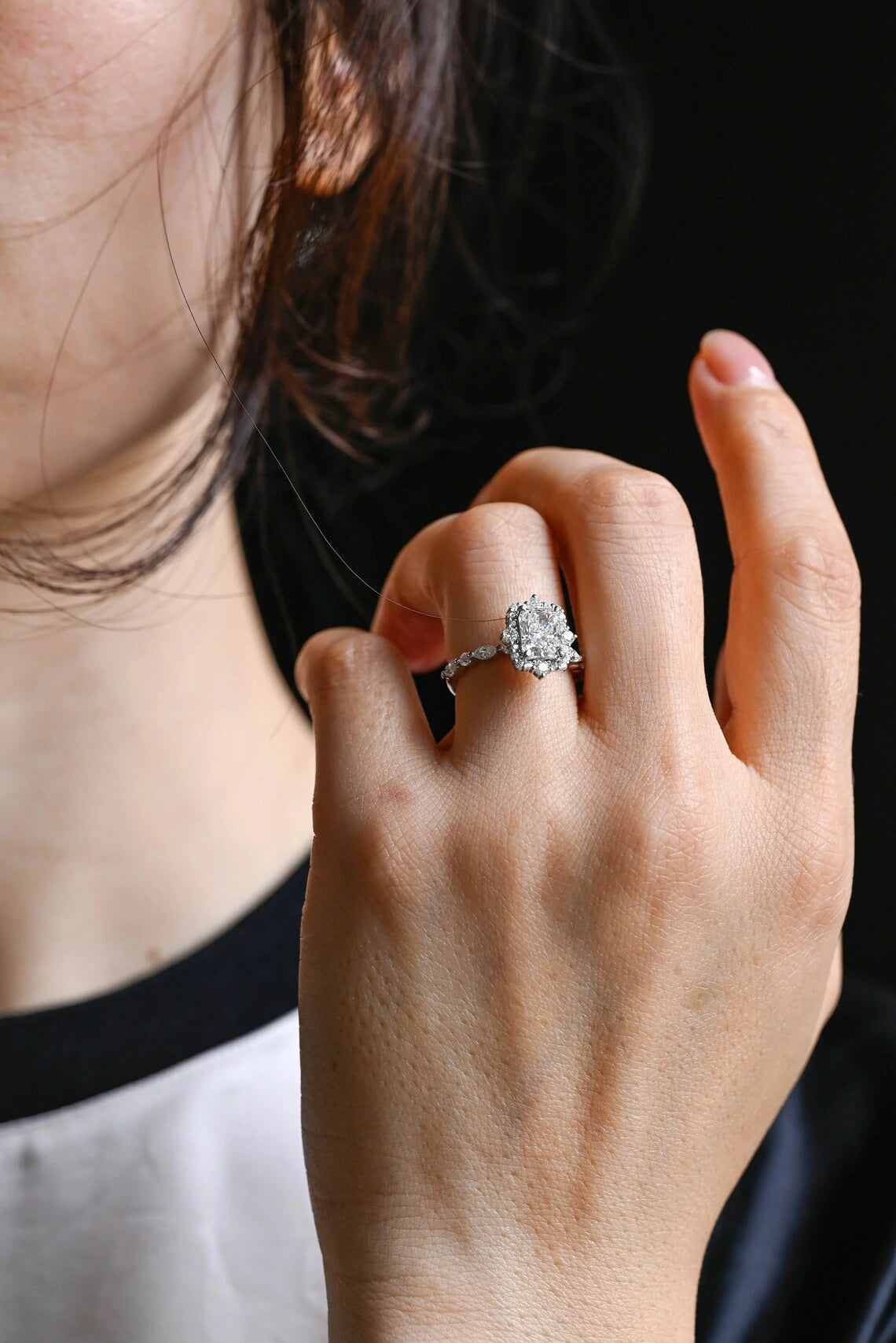 Shine with Meaning | Moissanite Ring | Bridal Gift Gold