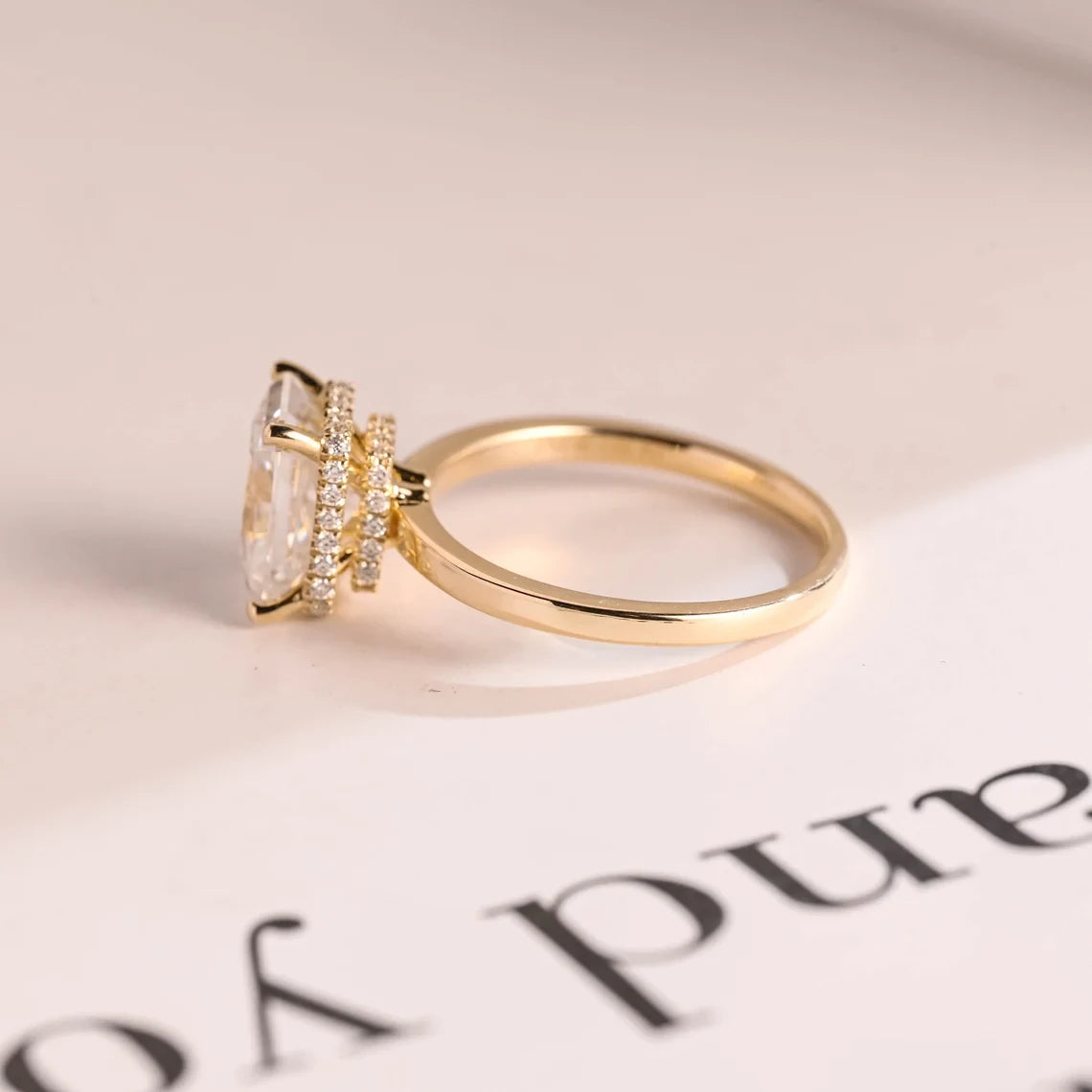 Hidden Beauty Ring | Radiant Sparkle | Wedding Gift Gold