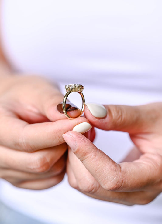 Two stone engagement ring