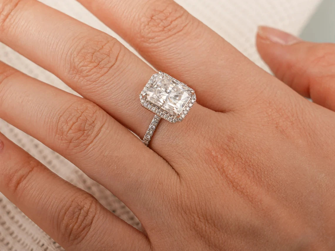 luxury moissanite jewelry | dainty engagement ring | moissanite proposal ring