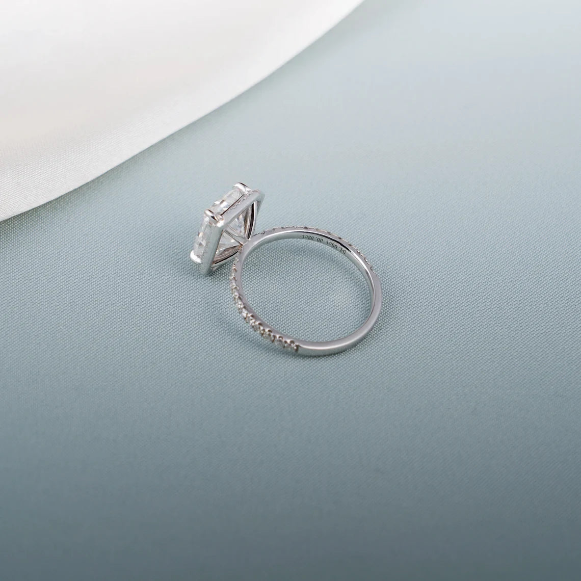 moissanite ring 3 carat | radiant cut moissanite | moissanite anniversary ring