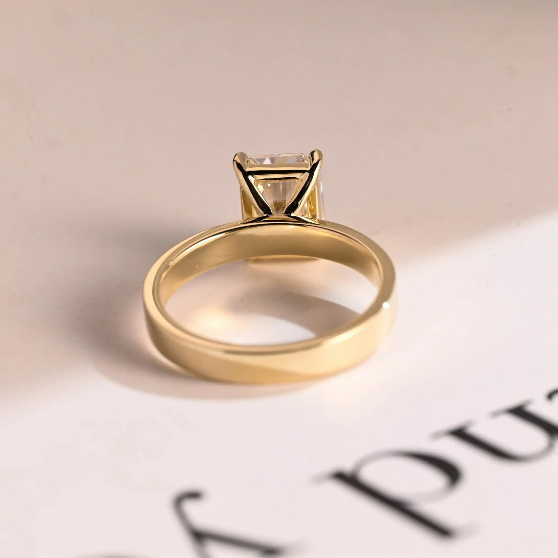 For Her Always | 18K Gold Love | Moissanite Proposal Gift