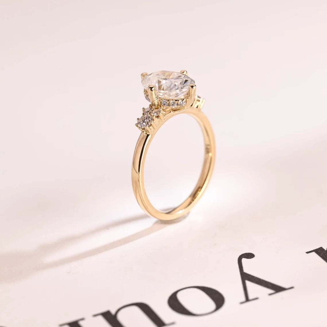 oval cut solitaire ring