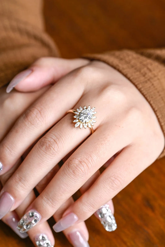 oval moissanite ring