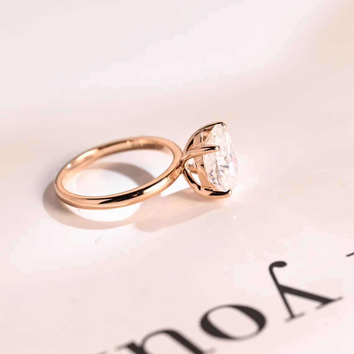 moissanite diamond ring