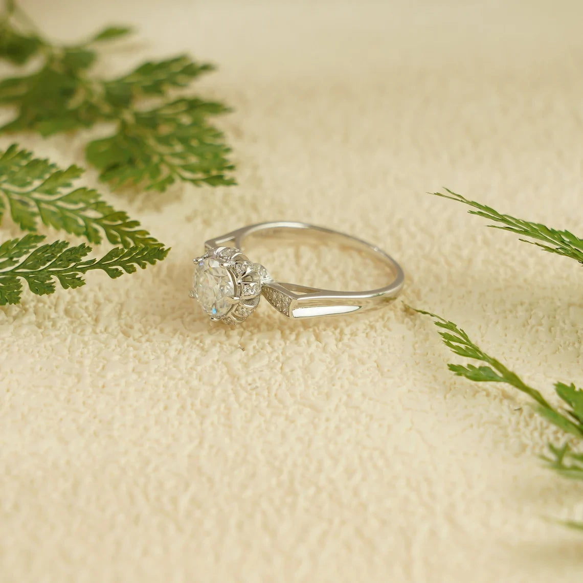 For Her Only | Moissanite Beauty | Promise Ring Spark