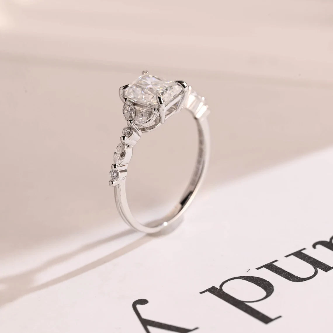 Timeless Moissanite | Anniversary Spark | 18K Gold Charm