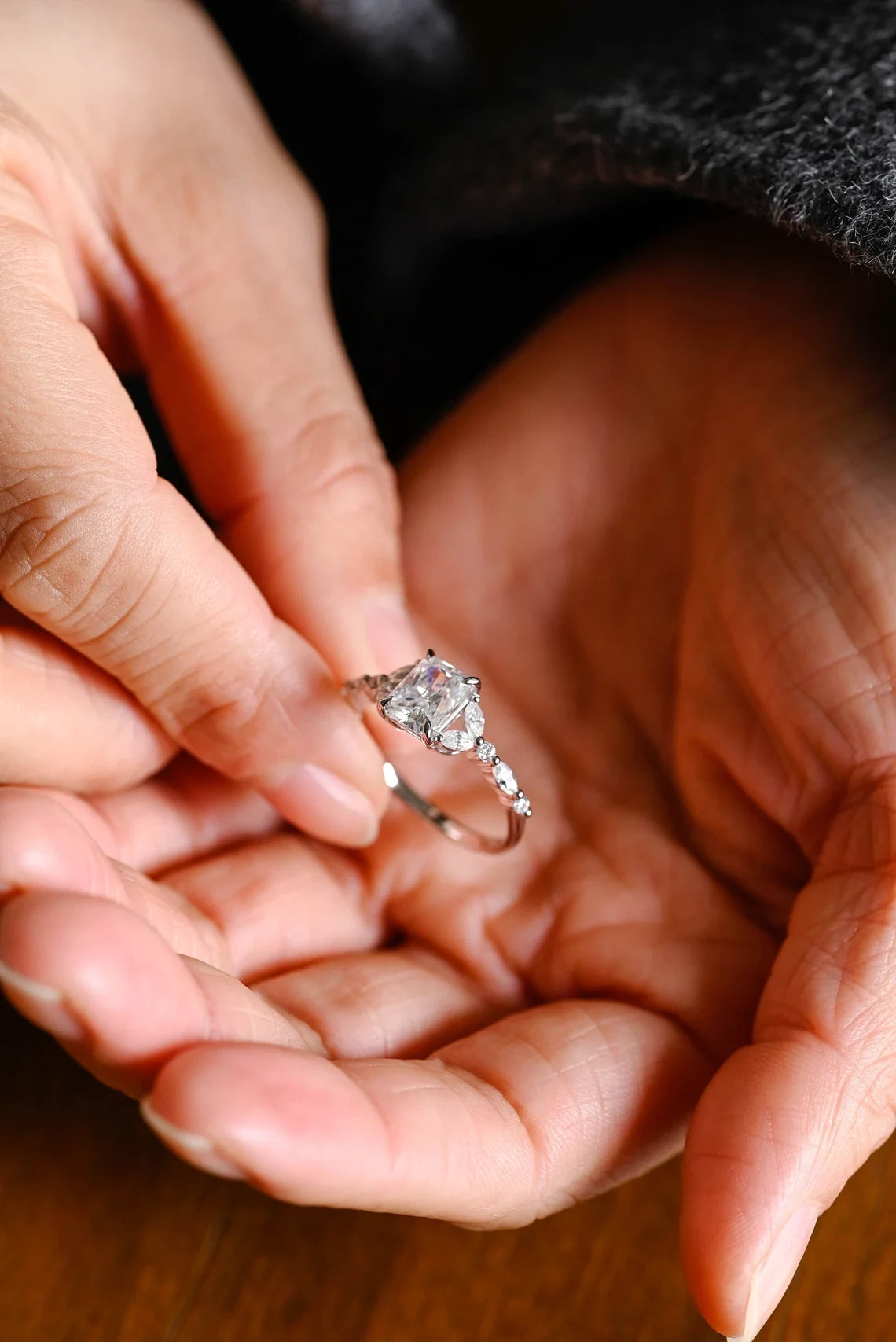 Statement of Love | Solid Gold Elegance | Moissanite Band