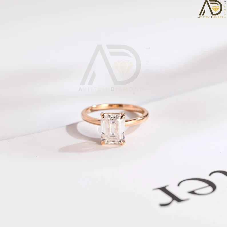 10K Solid Gold Engagement Band | 14K Solid Gold Promise Ring | 18K Rose Gold Wedding Band