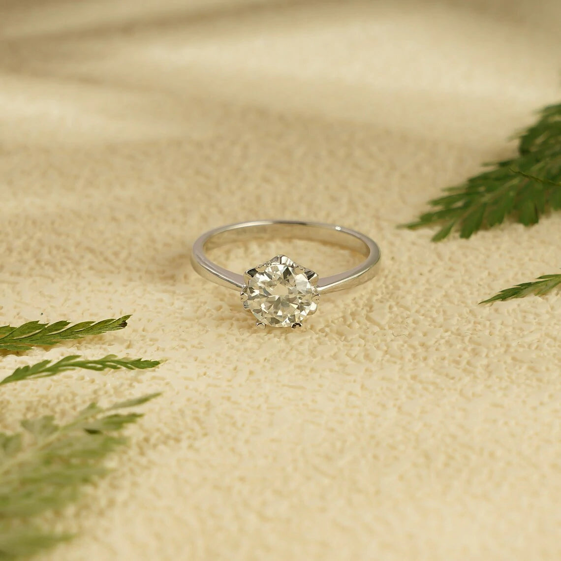 Unique Basket Ring Design | Gold Moissanite Jewelry | Proposal Ring