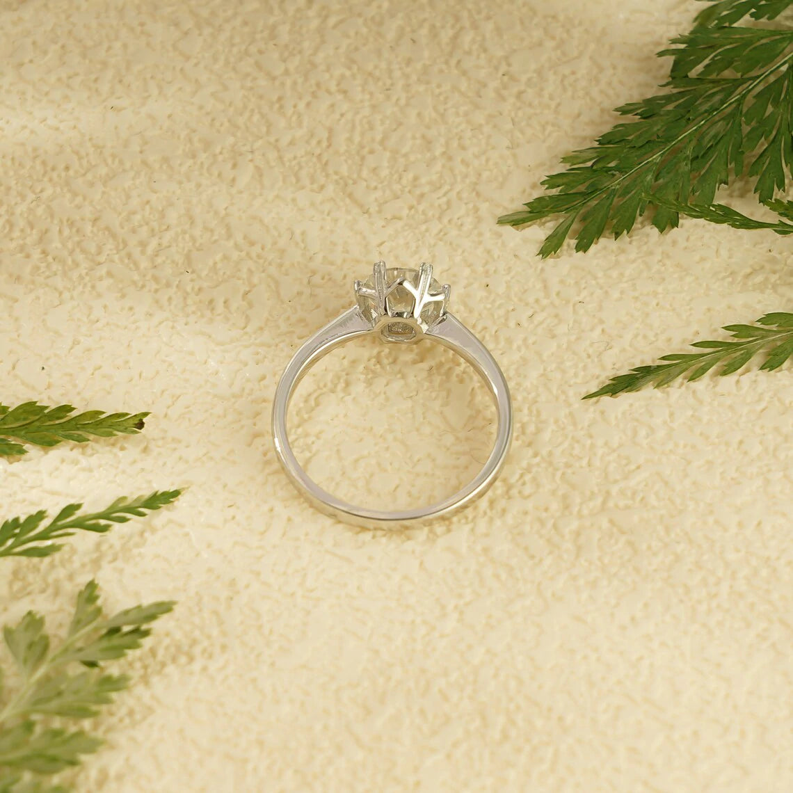 Flower Basket Proposal Ring | Solid Gold Beauty | Elegant Bridal Gift
