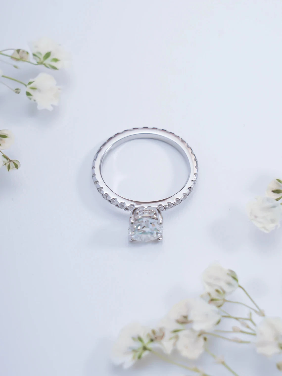 Hidden Halo Dreams | Solid Gold Beauty | Pavé Fire Ring