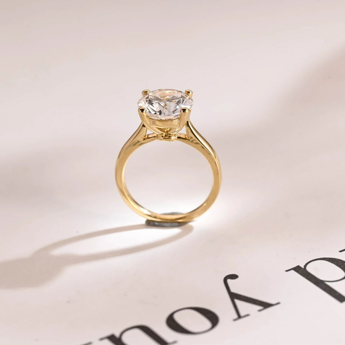Timeless Love Symbol | Round Cut Design | Solid Gold Minimal Ring