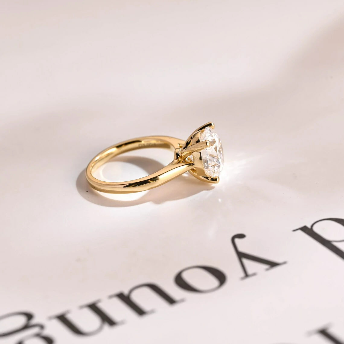 Shine with Simplicity | Moissanite Gold Ring | Elegant Everyday Wear