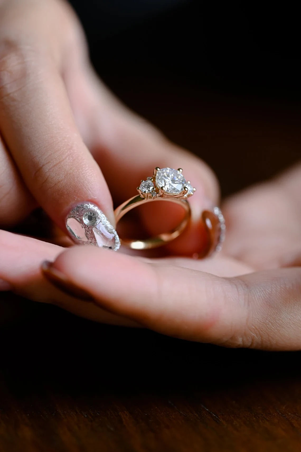 Celebrate in Gold | Multi Accent Ring | Moissanite Beauty