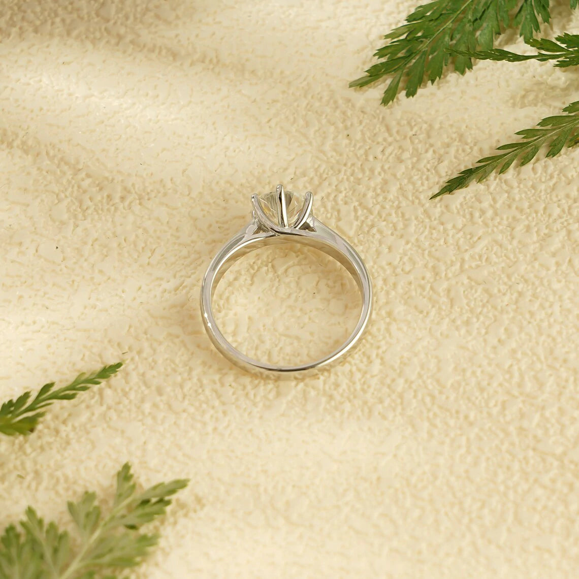 18K Moissanite Ring | Elegant Dual Band | Forever For Her