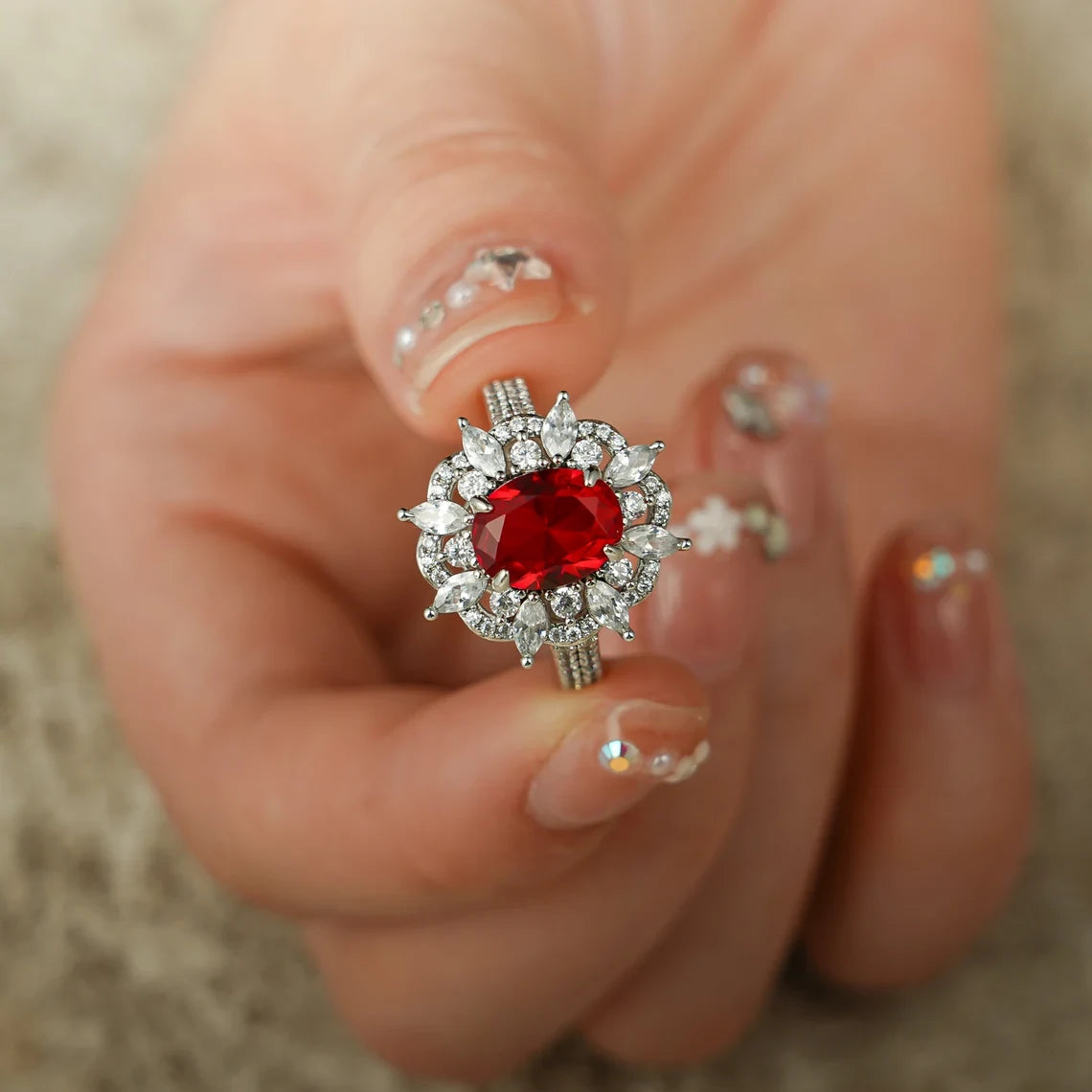 ruby and diamond ring