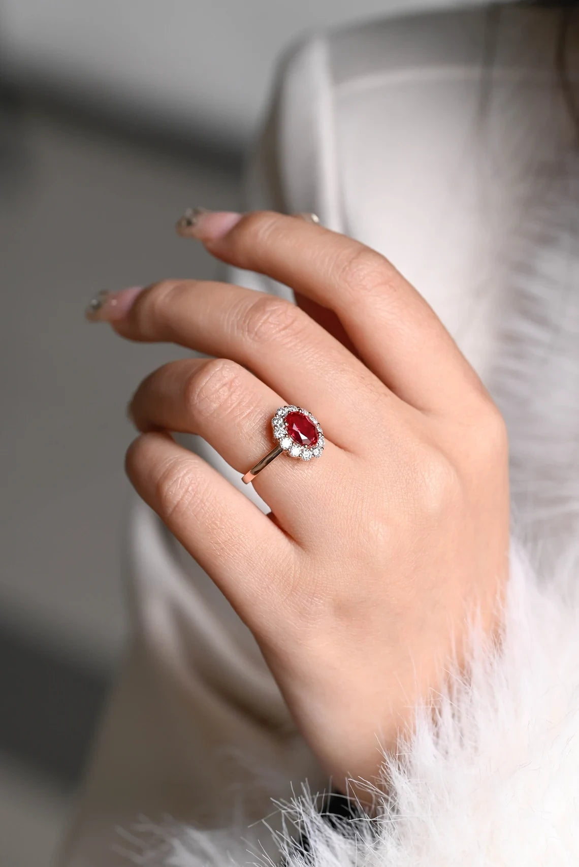 14k rose gold ring