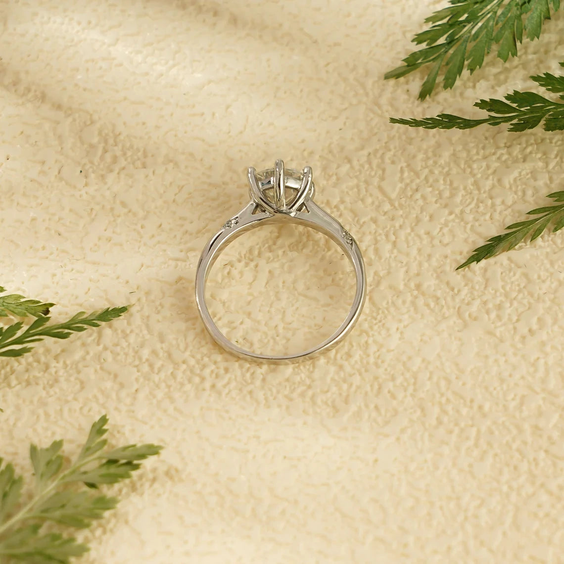 Elegant Moissanite Band | Birthday Gift Idea | Solid Gold Glow