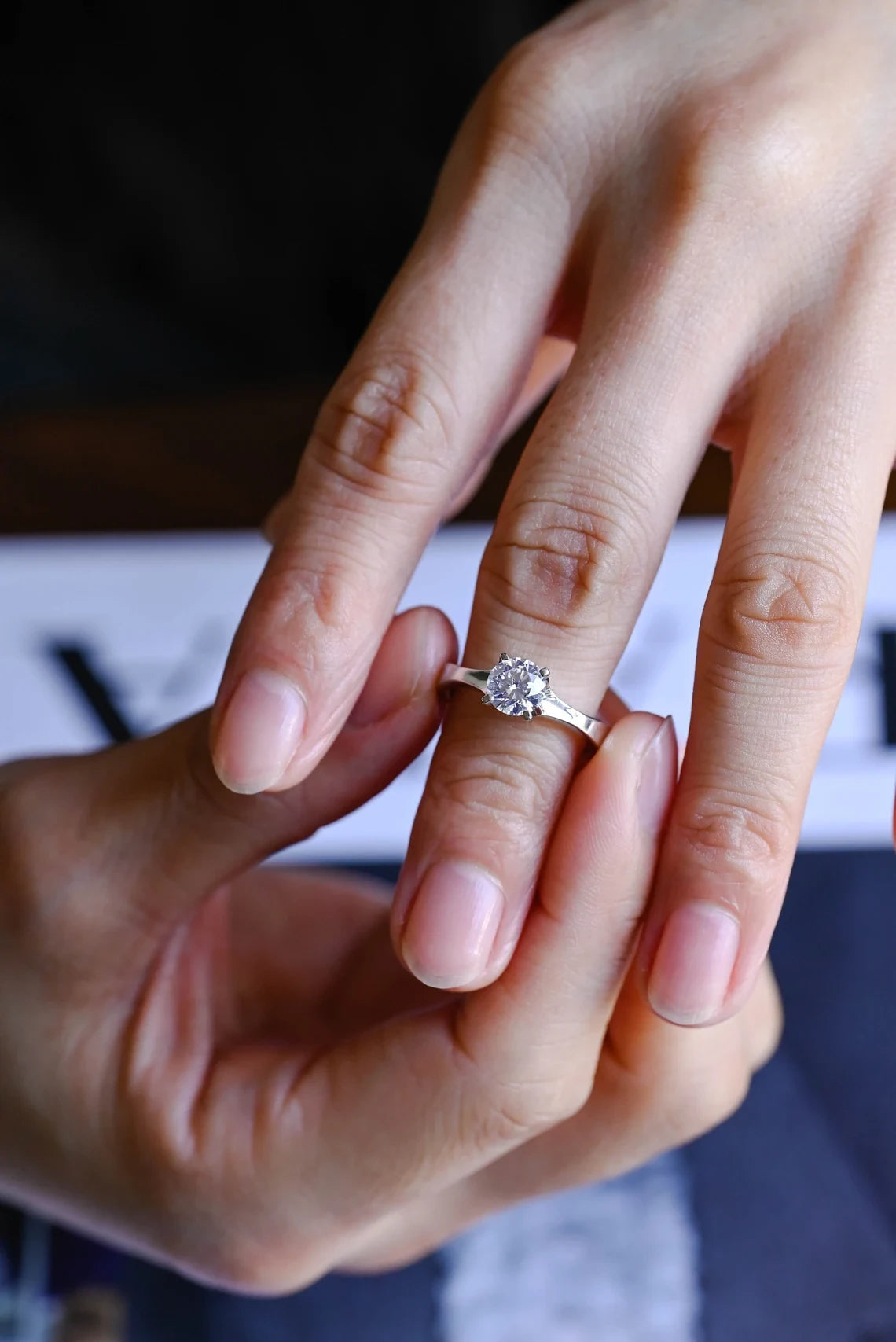 Moissanite Birthday Surprise | Classic Gold Ring Gift | Love Jewelry