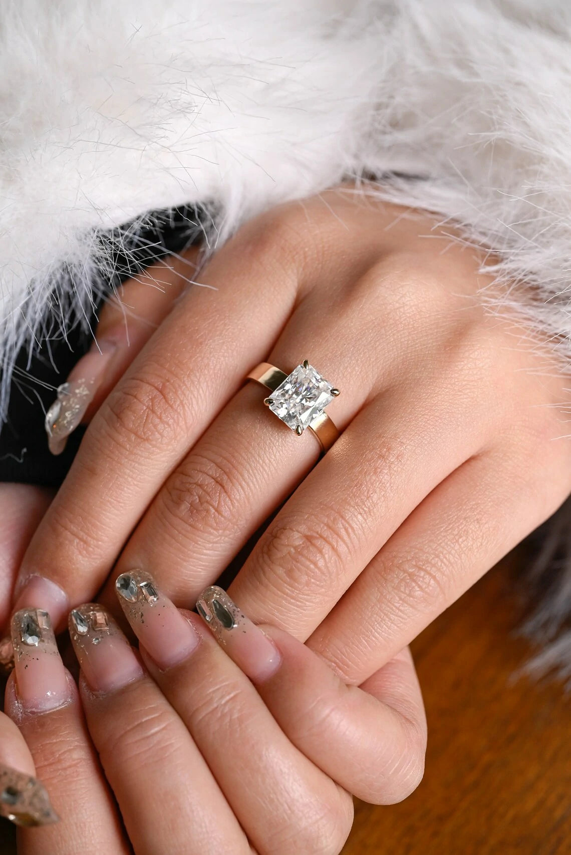 Powerful Design | Elegant Moissanite | Gold Gift for Her